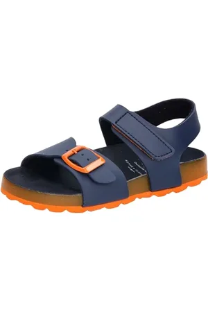 LICO Bioline Master Mules, Bleu Marine/Orange, 35 EU