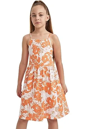 DeFacto B0674a8 Robe décontractée, , 8-9 Ans Fille