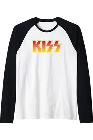 Kiss Iconic Logo Hommage Heavy Metal musique Cadeau Manche Raglan