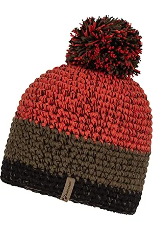 Ziener Intercontinental Bonnet à Pompon Tricolore avec Doublure Polaire, , Taille Unique Mixte
