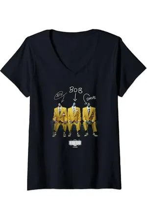 BEETLEJUICE Femme Shrinker Group T-Shirt avec Col en V