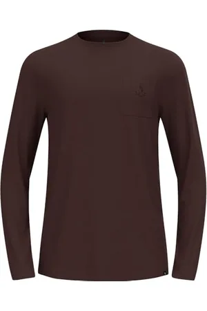 Odlo Langarm Wandershirt Herren Merino 200 I Funktionsshirt Wandern Atmungsaktiv T-Shirt de randonnée, , m Hommes