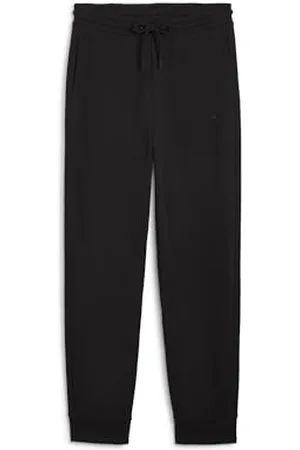 PUMA Her Comfort High-Waist Sweatpants TR cl, Pantalon tricoté Femme, Black, L
