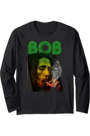 Bob Marley Classic Design Musique pour amateur de reggae Manche Longue