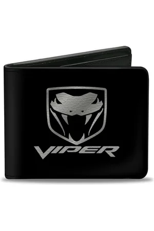 Buckle Portefeuille Dodge Viper - Unisexe - avec Logo Noir et argenté - avec Logo Dodge Viper - Noir et argenté