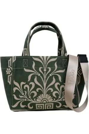 Dogo Femme Vegan Vert Medium Tote Bag - Antique Vert Motif