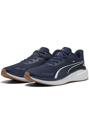 PUMA Mixte Skyrocket Lite Chaussure de Course sur Route, Navy White, 42 EU