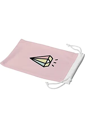 Bonamaison Imprimé Numériquement Lunettes Étui avec Cordon ​de Serrage, 100% Coton, Sac Lunettes, Pochette à Lunettes, 1 Pièce, Taille: 11x19 Cm