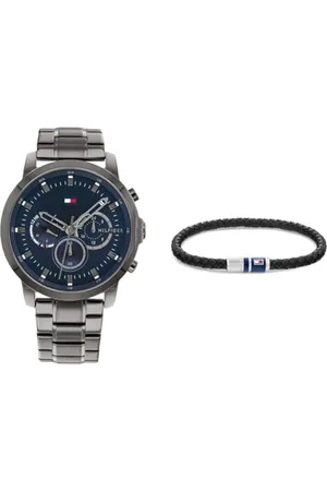 Tommy Hilfiger Montre Analogique Multifunction à Quartz + Jewelry Bracelet