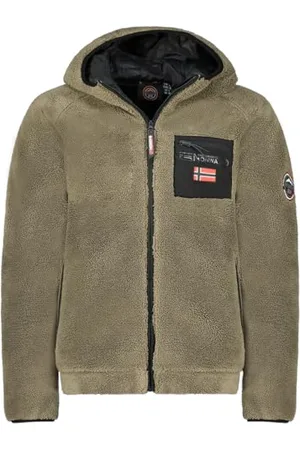 Geographical Norway Udaf Men Polaire Epaisse Homme Chaude Fermeture Zip - Veste Sweats Hiver Chaud Hommes Doux - Sweat Doublure Longues Manches - Ideal Automne Hiver ( XL)