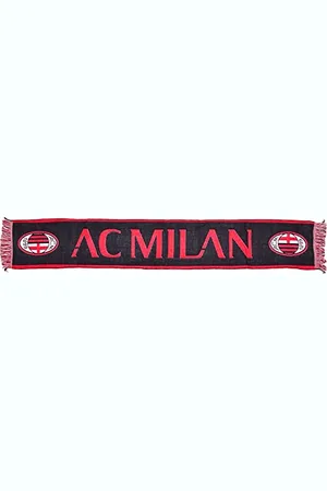 AC Milan Écharpe jacquard officielle, noir/rouge, taille unique
