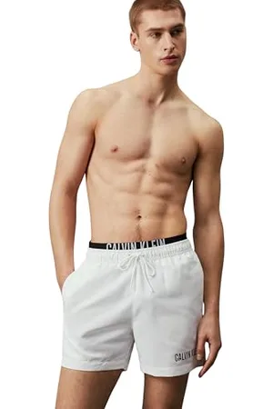 Calvin Klein Short de Bain Homme Medium Double Mi-Long, , S