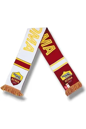 As Roma ÉCHARPE OFFICIELLE TUBULAIRE DELUXE WORDMARK, DOUBLE GRAPHIQUE