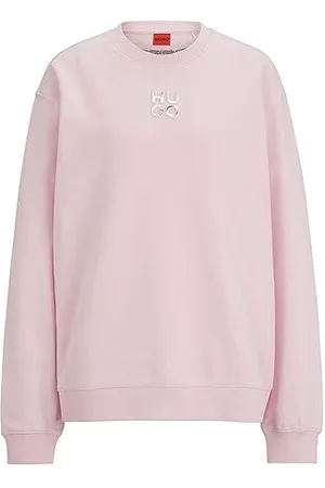 HUGO BOSS Classic Crew Maillot de survêtement, Light/Pastel Pink689, XS Femme