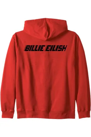 Billie Eilish Modern Music Chanteuse indie-pop emblématique Sweat à Capuche
