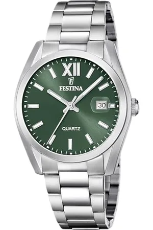 Festina Montre pour Homme F20707/5 Classics Boîtier en Acier Inoxydable Gris Bracelet en Acier Inoxydable Gris
