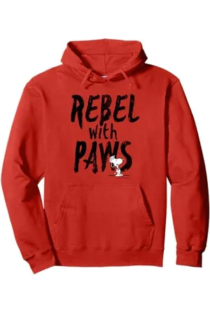 Peanuts Rebel With Paws Snoopy Vintage, Punk Pop emblématique des années 90 Sweat à Capuche