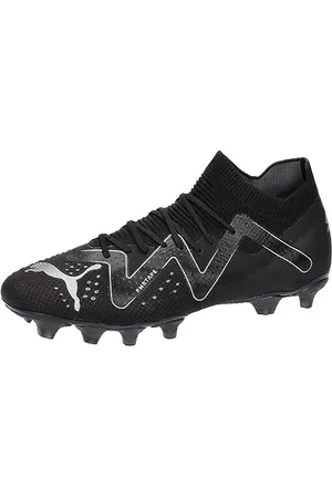 PUMA Homme Future Pro FG/AG Chaussure de Football, Black Silver, 40.5 EU