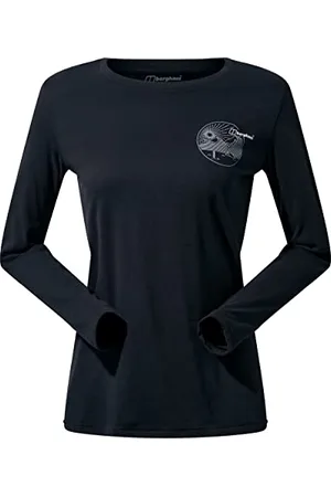 Berghaus Linear Landscape T-Shirt à Manches Longues pour Femme, Femme, T-Shirt, 4A001300BP6, , 46