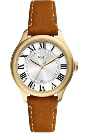 Fossil Femmes Analogique Quartz Montre avec Bracelet en Cuir ES5397