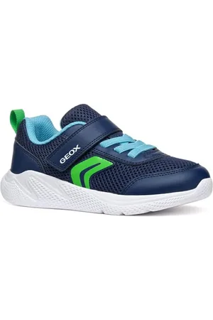 Geox J SPRINTYE Boy A Basket, Navy/Lt Green, 31 EU