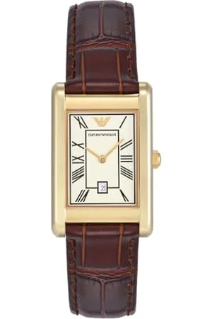 Emporio Armani Hommes Analogique Quartz Montre avec Bracelet en Cuir AR11665
