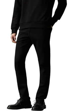 Calvin Klein Jeans Homme Slim Taille Mi-Haute, Noir (Denim Black), 28W/34L