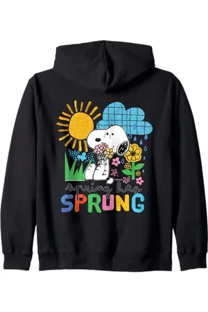 Peanuts Snoopy Cottage de Pâques et de printemps pour le jardin des années 90 Sweat à Capuche