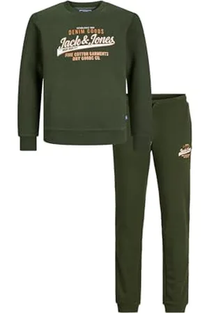 JACK & JONES JACK&JONES JUNIOR JJELOGO SWEAT&PANT SETPCK 2C 2425 BN MNI, Survêtement Garçon,