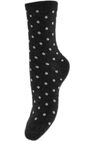 Pieces Pcsebby Glitter Long 1-Pack Pattern Noos Chaussettes pailletées, , Taille Unique Femme