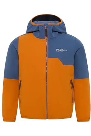 Jack Wolfskin Turbulence Hooded JKT K Veste Softshell, , 140 cm Mixte Enfant