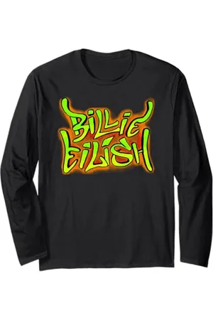 Billie Eilish Logo Impression Style Unique Musique Manche Longue