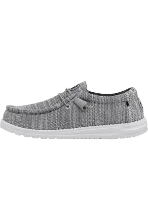 Hey dude HEYDUDE Wally Stretch Mix - Chaussures pour Hommes - Baskets avec Semelles Confortables - Style Mocassin, , 43