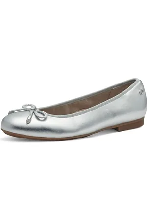 Tamaris Femme Comfort Damen Ballerinas aus Leder mit Schleife Ballerines, , 37 EU