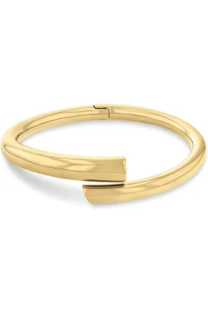 Calvin Klein Collier avec Pendentif et Bracelet Jonc pour Femme Collection CK SPIRAL en Acier Inoxydable avec un Charm