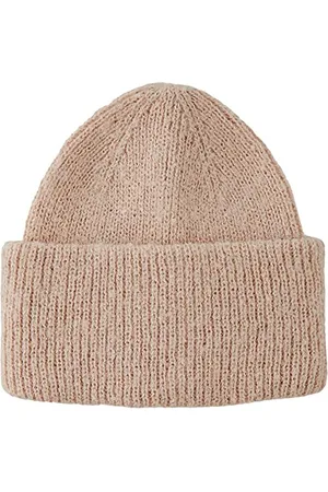 Pieces® PCPYRON Hood Noos BC Bonnet, Rose camée-Détails : Silver Lurex, Taille Unique Femme