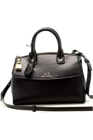Armani Exchange Briefcase Inspired Tote with Small Logo, Femmes, , Taille Unique