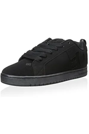 DC Comics Originals Homme Court Graffik-Low-Top Shoes for Men Chaussures de Skateboard, (Black/Black/Black), 46 EU