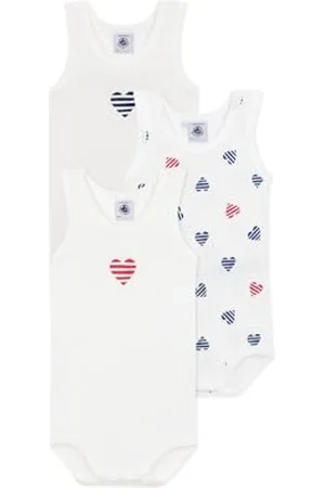 Petit Bateau A0CX1 Bodies sans Manches, , 18 Mois (Lot de 3) Mixte bébé