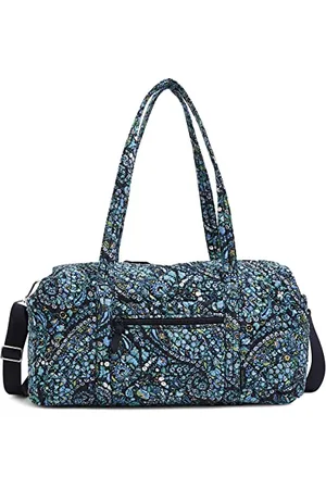 Vera Bradley Sac de Voyage emblématique Moyen pour Femme, Sac en Coton Signature, Taille Unique, , Taille Unique, Sac de Voyage en Coton de Taille Moyenne