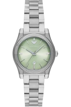 Emporio Armani Femmes Analogique Quartz Montre avec Bracelet en Acier Inoxydable AR11656
