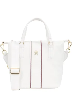 Tommy Hilfiger Cabas Sac Femme Poppy Petit, Ivoire (Ecru Corp), Taille Unique
