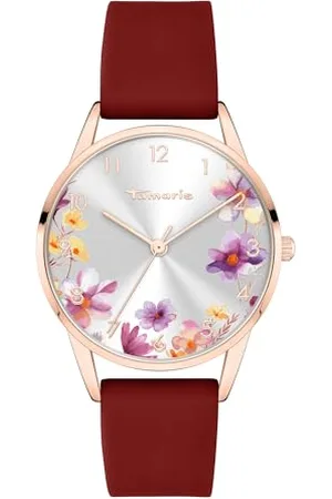 Tamaris Femmes Analogique Quartz Montre avec Bracelet en Silicone TT-0191-PQ