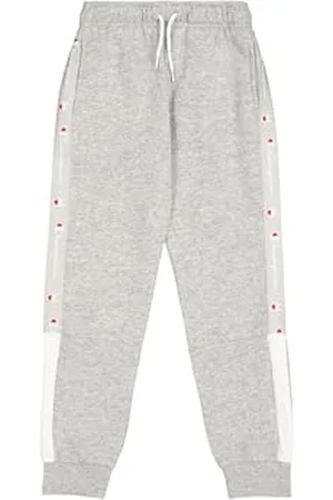 Champion Legacy Retro Sport B (306858) - Pantalon de survêtement ultraléger, doux et compact en molleton côtelé, gris, 7-8 ans (S) enfant FW24