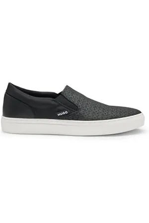 HUGO BOSS Hommes Morrie Slon Mocassins avec Empeigne logotée