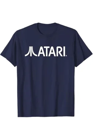 Atari Vintage Games White Logo Classic Gaming Fun Style T-Shirt