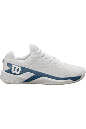 Wilson Homme Rush Pro Extra Duty Chaussure de Tennis, White/China Blue/Silver Birch, 46 2/3 EU