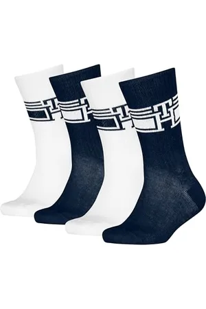 Tommy Hilfiger Sport Monogram Crew Sock, , 35-38 (Lot de 4) Mixte Enfant