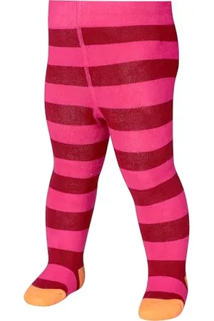 Playshoes Thermostrumpfhose Blockringel, Collants Fille, Multicolore (Pink), 122 (Taille fabricant: 122/128)