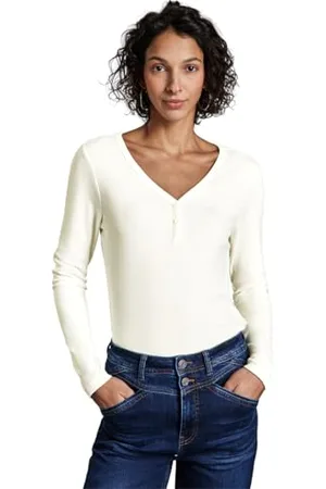 Street one A322925 Jupe avec Boutons, Blanc cassé, 42 Femmes